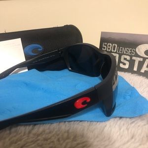 Black and red wave glasses polarized